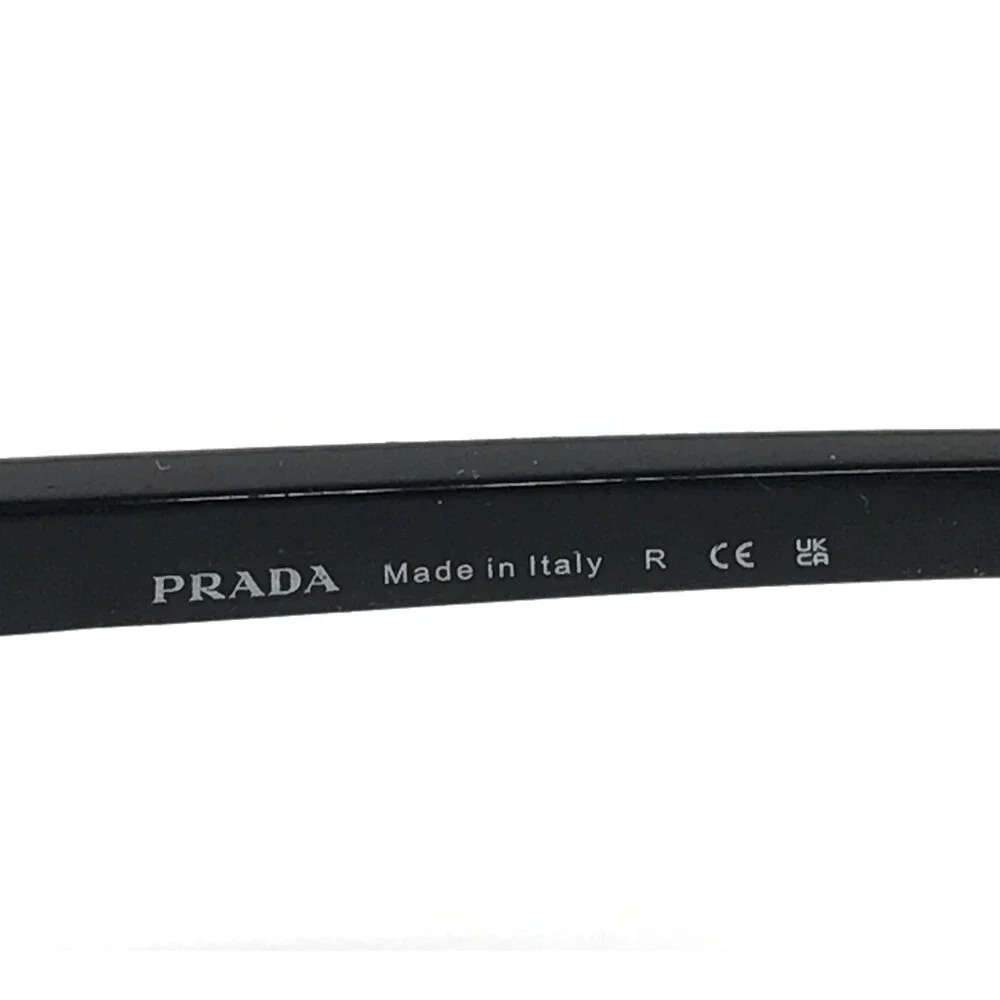 Prada Sunglasses SPSB54 5AV-41A Gunmetal Black Rectangle Frames with Gray Lenses